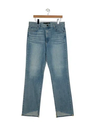 Pre-owned Veronica Beard High-rise Straight Leg Jeans In Blue
