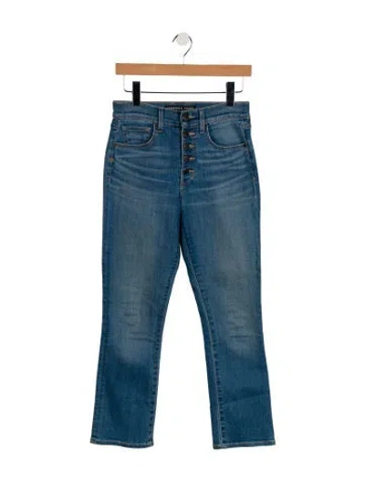 Pre-owned Veronica Beard High-rise Straight Leg Jeans In Blue