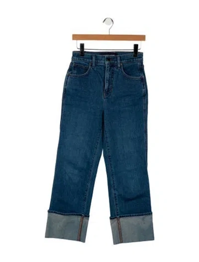 Pre-owned Veronica Beard High-rise Straight Leg Jeans In Blue
