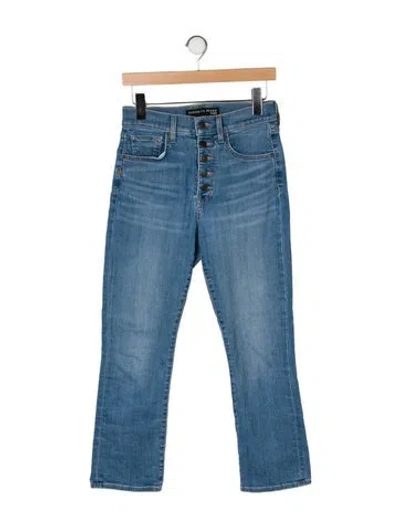 Pre-owned Veronica Beard High-rise Straight Leg Jeans In Blue