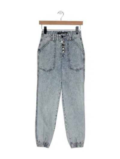Pre-owned Veronica Beard High-rise Straight Leg Jeans In Blue