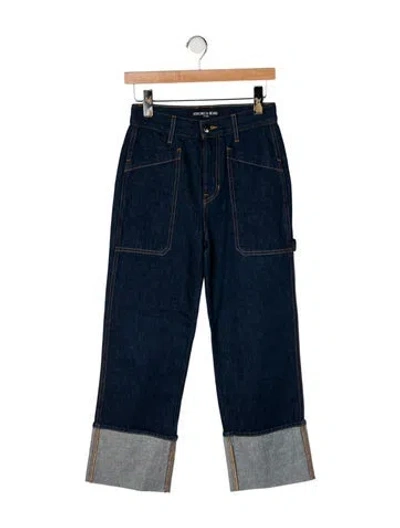 Pre-owned Veronica Beard High-rise Straight Leg Jeans In Blue