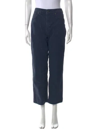 Pre-owned Veronica Beard High-rise Straight Leg Jeans In Blue