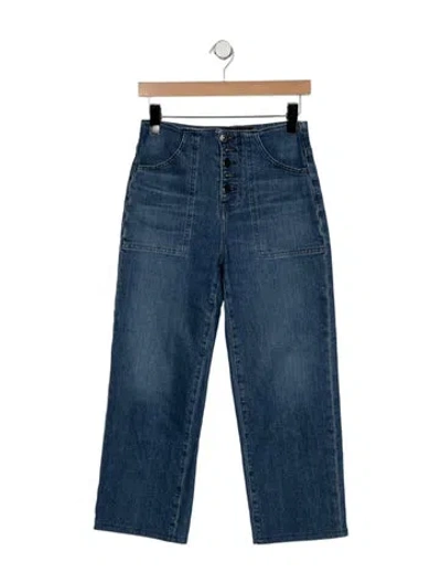 Pre-owned Veronica Beard High-rise Straight Leg Jeans In Blue