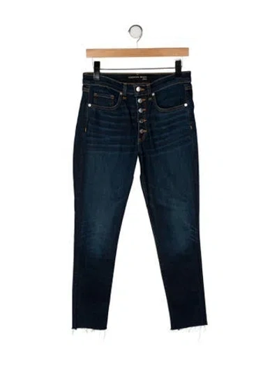 Pre-owned Veronica Beard High-rise Straight Leg Jeans In Blue