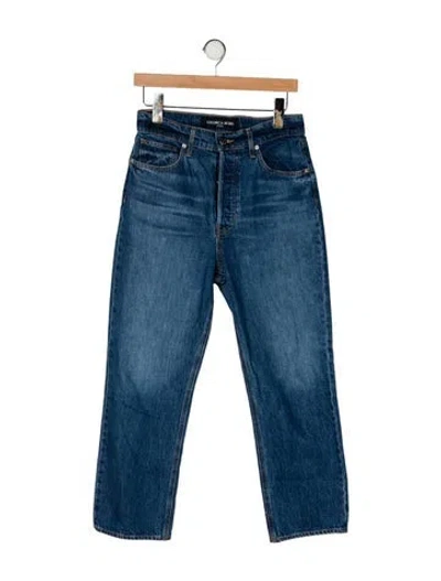 Pre-owned Veronica Beard High-rise Straight Leg Jeans In Blue