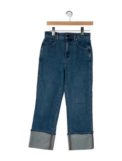 Pre-owned Veronica Beard High-rise Straight Leg Jeans In Blue