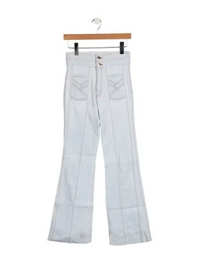 Pre-owned Veronica Beard High-rise Straight Leg Jeans In Blue