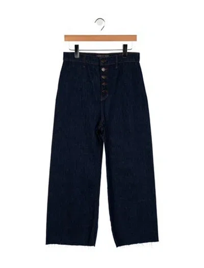 Pre-owned Veronica Beard High-rise Straight Leg Jeans In Blue