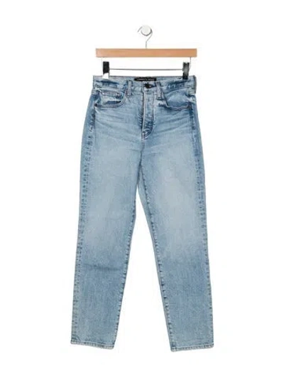 Pre-owned Veronica Beard High-rise Straight Leg Jeans In Blue