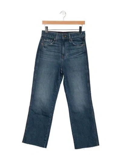 Pre-owned Veronica Beard High-rise Straight Leg Jeans In Blue