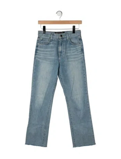Pre-owned Veronica Beard High-rise Straight Leg Jeans In Blue