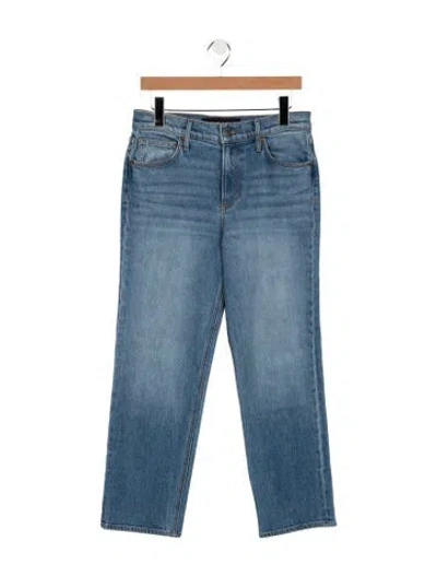 Pre-owned Veronica Beard High-rise Straight Leg Jeans In Blue