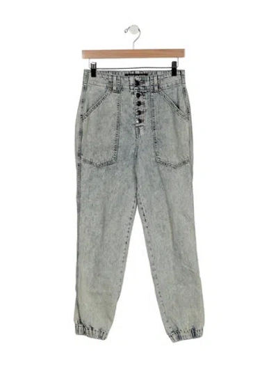 Pre-owned Veronica Beard High-rise Straight Leg Jeans In Blue