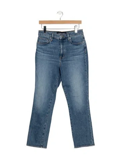 Pre-owned Veronica Beard High-rise Straight Leg Jeans In Blue