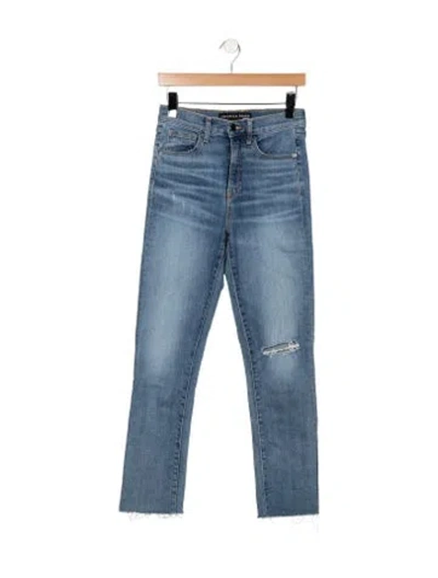 Pre-owned Veronica Beard High-rise Straight Leg Jeans In Blue