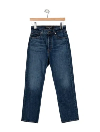 Pre-owned Veronica Beard High-rise Straight Leg Jeans In Blue