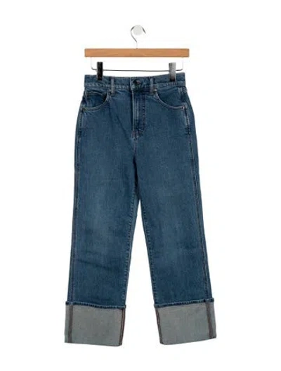 Pre-owned Veronica Beard High-rise Straight Leg Jeans In Blue