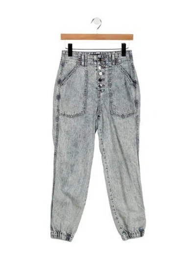 Pre-owned Veronica Beard High-rise Straight Leg Jeans In Blue
