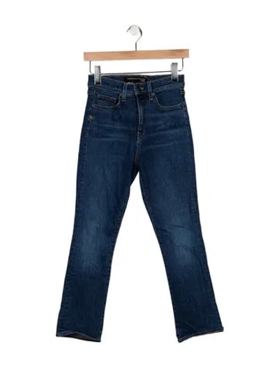 Pre-owned Veronica Beard High-rise Straight Leg Jeans In Blue
