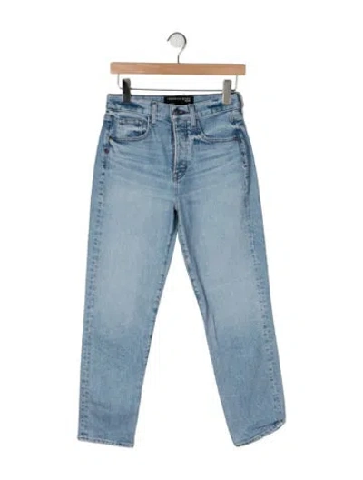 Pre-owned Veronica Beard High-rise Straight Leg Jeans In Blue