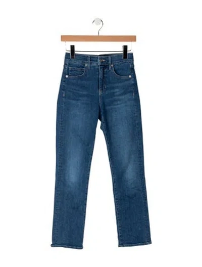 Pre-owned Veronica Beard High-rise Straight Leg Jeans In Blue
