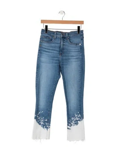 Pre-owned Veronica Beard High-rise Straight Leg Jeans In Blue