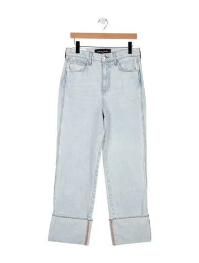Pre-owned Veronica Beard High-rise Straight Leg Jeans In Blue