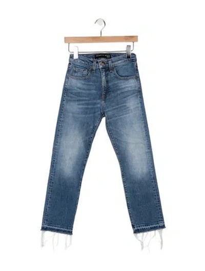 Pre-owned Veronica Beard High-rise Straight Leg Jeans In Blue
