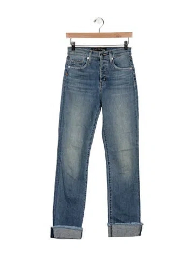 Pre-owned Veronica Beard High-rise Straight Leg Jeans In Blue