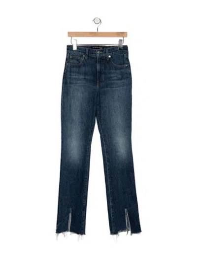 Pre-owned Veronica Beard High-rise Straight Leg Jeans In Blue
