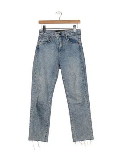 Pre-owned Veronica Beard High-rise Straight Leg Jeans In Blue