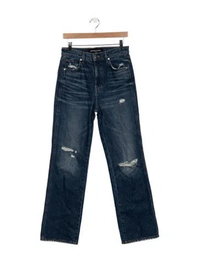 Pre-owned Veronica Beard High-rise Straight Leg Jeans In Blue