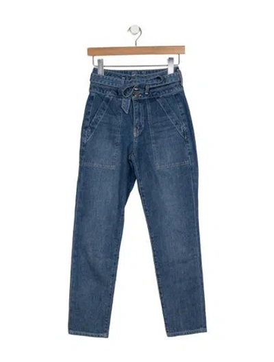 Pre-owned Veronica Beard High-rise Straight Leg Jeans In Blue