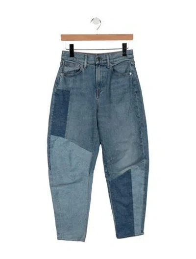 Pre-owned Veronica Beard High-rise Straight Leg Jeans In Blue