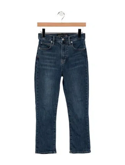 Pre-owned Veronica Beard High-rise Straight Leg Jeans In Blue
