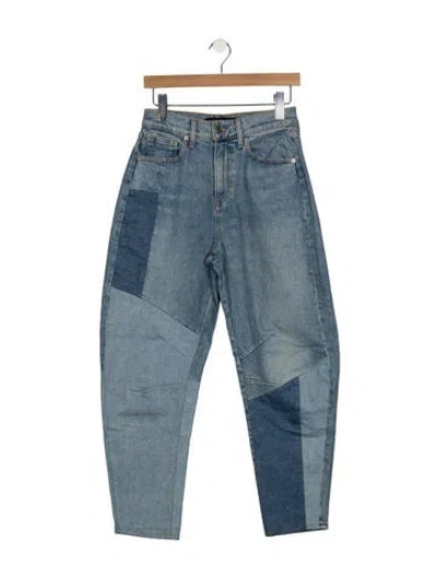 Pre-owned Veronica Beard High-rise Straight Leg Jeans In Blue