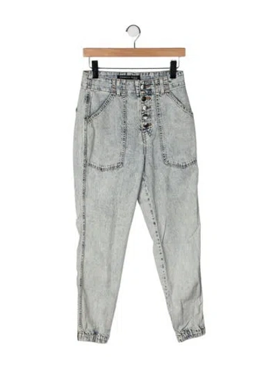 Pre-owned Veronica Beard High-rise Straight Leg Jeans In Blue