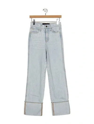Pre-owned Veronica Beard High-rise Straight Leg Jeans In Blue