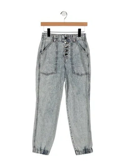 Pre-owned Veronica Beard High-rise Straight Leg Jeans In Blue