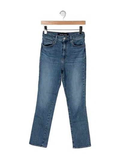 Pre-owned Veronica Beard High-rise Straight Leg Jeans In Blue