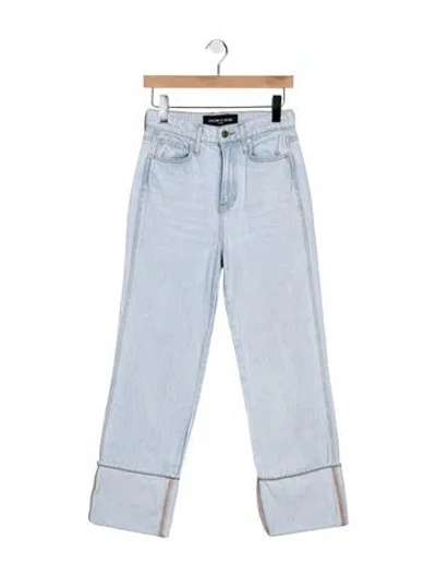Pre-owned Veronica Beard High-rise Straight Leg Jeans In Blue