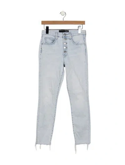 Pre-owned Veronica Beard High-rise Straight Leg Jeans In Blue