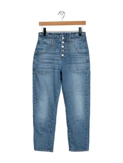 Pre-owned Veronica Beard High-rise Straight Leg Jeans In Blue