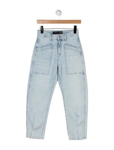 Pre-owned Veronica Beard High-rise Straight Leg Jeans In Blue