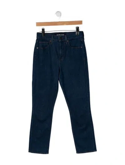 Pre-owned Veronica Beard High-rise Straight Leg Jeans In Blue