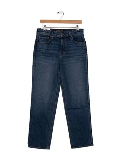 Pre-owned Veronica Beard High-rise Straight Leg Jeans In Blue