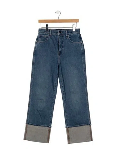 Pre-owned Veronica Beard High-rise Straight Leg Jeans In Blue