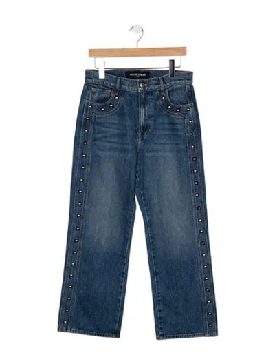 Pre-owned Veronica Beard High-rise Straight Leg Jeans In Blue