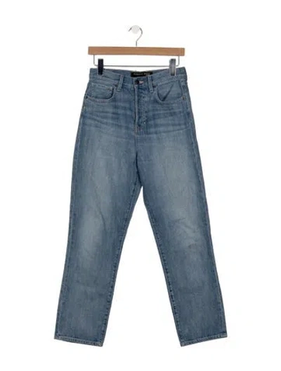 Pre-owned Veronica Beard High-rise Straight Leg Jeans In Blue